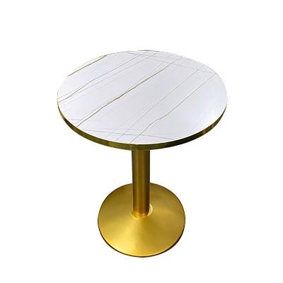 China (Others) 2021 adjustable the latest fashionable decoration casual style round marble portable coffee table for sale