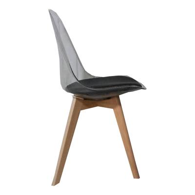 China Adjustable Seat Wooden Legs (Other) Tulip Style Fashion Dining Chair Tulip Base Dining Chair Cheap Tulip Chairs for sale