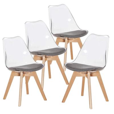 China (Other) Silla High Quality Modern Durable Adjustable Plastic Dining Chair With Cushion Dining Furniture Stacking Leisure Chaises En Plastic for sale