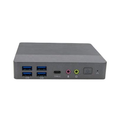 China Weibu Intel Celeron J3455 Quad Core LPDDR3 Windows10 Mini Pocket Desktop Fanless Cloud Virtualization PC HTPC NUC for sale