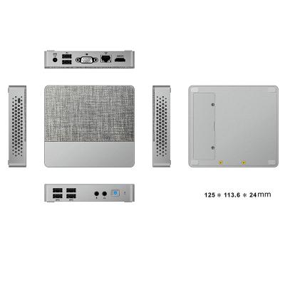 China VDI/IDV/VOI Mini Computer Virtual Desktop Thin Client PC Fanless Intel Box PC Celeron J3355 With Three Display for sale