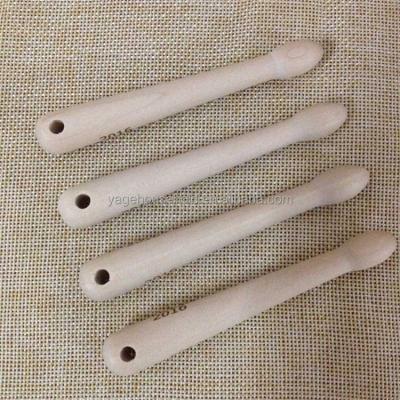 China Wood can print small drum stick key chain pendant wooden accessories popular DIY wood stick key chain for sale