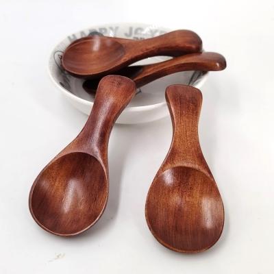 China Viable Wholesale Bulk Wood Spoons Natural Baby Small Meal Wooden Spoons Soup Tea Custom Wooden Spoons for sale