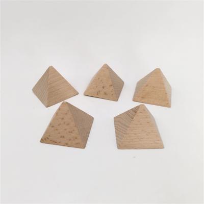 China Montessori Building Blocks Beech Wooden Wooden Pyramids Teaching Aid Material Unfinished Craft for sale