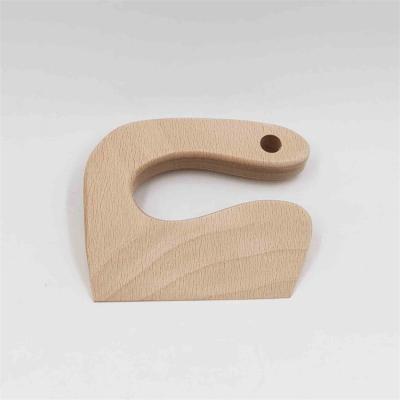 China Wooden Safe Kitchen Cutting Toy Kids Wooden Cooking Cutter Children's Kitchen Tools Fruit Beech Wood Cute Knife for sale