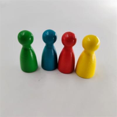 China Wooden Game Wooden Pieces Colorful Wooden Game Pledges Custom Wooden Pieces Board Game Pieces for sale