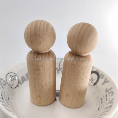 China Wooden Craft Mini Wooden Boy Modeling Cute Peg Doll Toy Diy Painting Wooden Little Wooden Man for sale