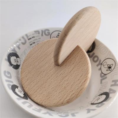 China 55mm Wooden Beech Round Disc Wooden Coins Around Chips Wooden Toys for sale