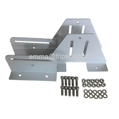 China Corrosion Free Triangle Frames Solar Mounting System For Caravan Boat Single Panel for sale