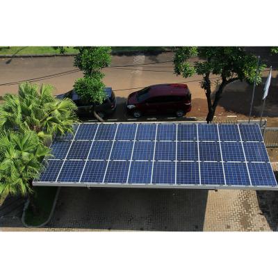 China AL6005-T5; SUS 304 Roof Rack Car Parking Lot Solar Canopy Solar Power Racking System Car Solar Charging Station for sale