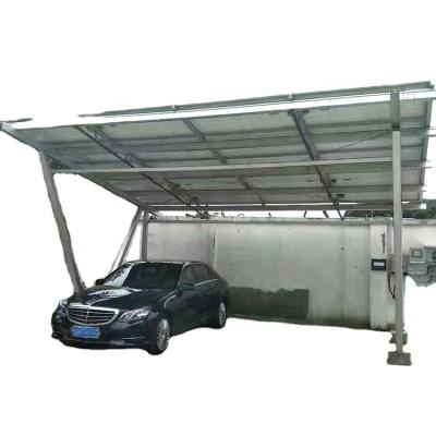 China Modern Aluminum Alloy Rack Power Bus Stop Sun Shelter For Car Parking for sale