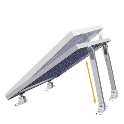 China Unique Adjustable PV Solar Panel Installation Front Rear Leg Solar Panel Tilt Mount Frames For Flat Surface for sale