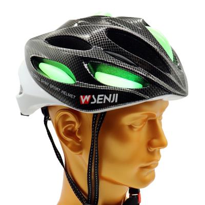 China Custom Sports Helmet New Design LED Light Helmet Flashing Glowing Flashing Custom Helmets for sale