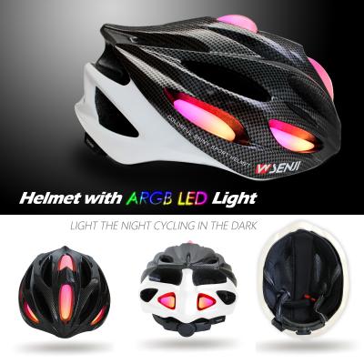 China Hard Hat New Style Sports Riding Helmets Bike Cycling Helmet With Led Light for sale