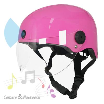 China BT And Camera Smart Helmet New With Built In HD Camera VCR Camera 1080p Electric Motorcycle Helmets for sale