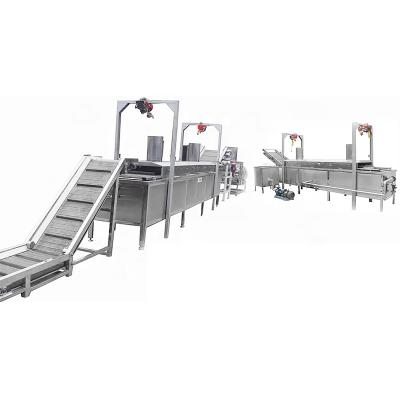 China Direct Dry Potato Chip Production Line Automatic Potato Chips Production Line Vegetable Processing Plant Factory Te koop