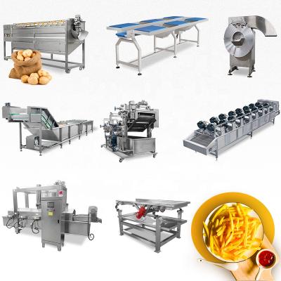 中国 Vegetable Processing Plant Automatic Frozen French Fries Production Line Factory Price 販売のため