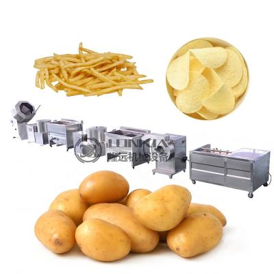 중국 Vegetable Processing Plant Small Scale Potato Chips Production Line Potato Chips Machine For Sale 판매용