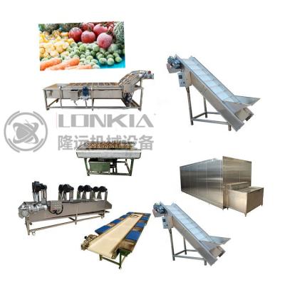 China Frozen Jelly Vegetable Production Line / Pea Freezing Machine LONIKIA China Food Processing Machine for sale