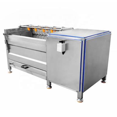 China Vegetable Type High Efficiency Potato Washing Machine LK-1000 Sweet Potato Ginger Roller Cleaning Machine en venta