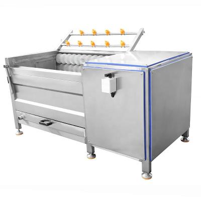 Китай High efficiency washing machine vegetable cleaning equipment stainless steel carrot washing vegetable peeling machine продается