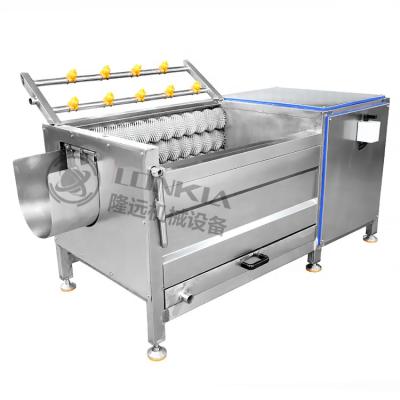 China High Efficiency Vegetable Washing Machine LONKIA Stainless Steel Taro Potato Washing Peeling Machine for sale