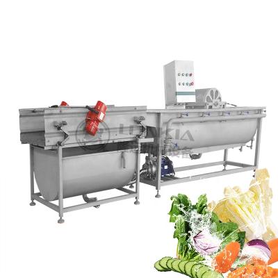 China Snack Plant Vortex Flow Washing Machine Industrial Vegetable Washing Line for sale