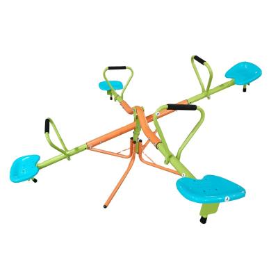 China XIUNAN XSS004 Hotsale Plasic Outdoor Playground Seesaw For Kids 360 Degree Rotating Sturdy Plastic Seat Seesaw For Kids Seesaw for sale