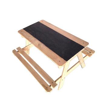 China Modern Wooden Kids Picnic Table With Basin Inside for sale