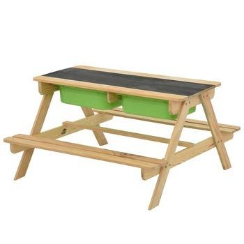 China Modern Wooden Kids Picnic Table With Basin Inside for sale