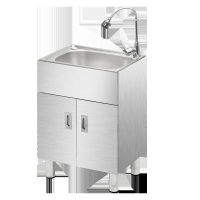 China Without Tap 304 Stainless Steel Portable Cabinet With Single Bowl Sink For Kitchen for sale