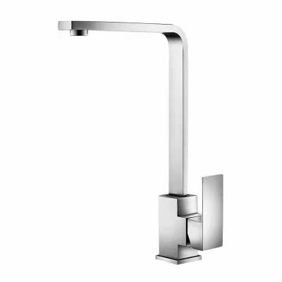 China Sense Faucets Single Handle Kitchen Faucet Modern Square Faucet Cold-Hot Faucet for sale