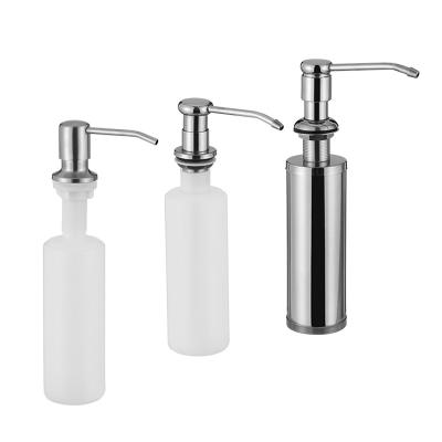 China Foam Soap Dispenser Hand Press Kitchen Sinks Soap To Dispense Stainless Steel Liquid Soap Dispenser for sale