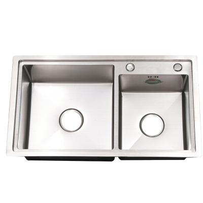 China Without Faucet Handmade Stainless Steel Sink Kitchen Sink Workstation Step Sink for sale