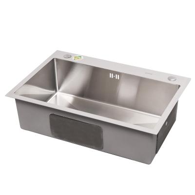 China Without Faucet Drop In Stainless Steel Handmade Sink Double Bowl Single Bowl Kitchen Sink for sale