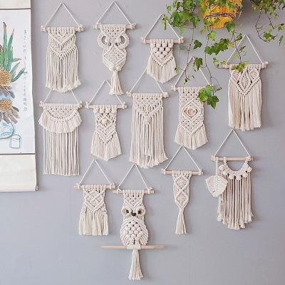 China Macrame Bohemian Wall Hanging Woven Shelf Tapestry Leaf Dreamcatcher Home Wedding For Event New Handmade Decoration Artilady for sale