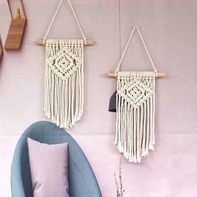 China Wall Hanging Bohemian Macrame Woven Shelf Tapestry Leaf Dream Catcher Home Wedding For Event Handmade Decoration Artilady Customize Label for sale