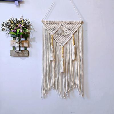 China Macrame Wall Hanging Art Woven Tapestry Boho Home Bohemian Decor, Geometric zYarn Tapestry Wall Decor for Dorm Decor Private Label for sale