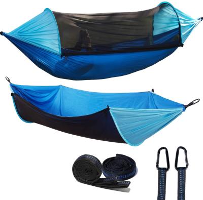 China Modern Outdoor Camping Nylon Mosquito Net Hammock , Lightweight Portable Parachute Hammock With Mosquito Net for sale