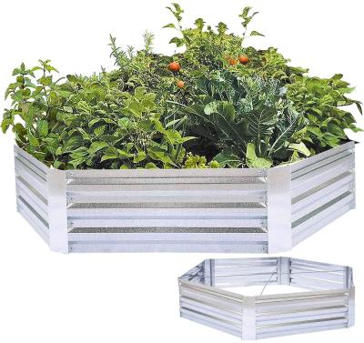 China Herb Large Planter Box Steel Outdoor Pastoral Gardening Kit Metal Raised Garden Beds for Vegetables for sale