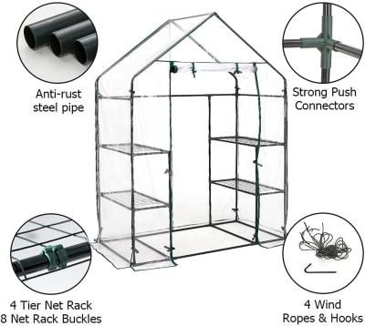 China Sustainable Green Plastic Greenhouse Hedge Garden Walkway For Planting Breeding for sale