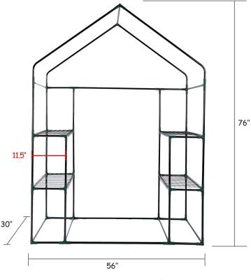 China Sustainable Green Plastic Greenhouse Hedge Garden Walkway For Planting Breeding for sale