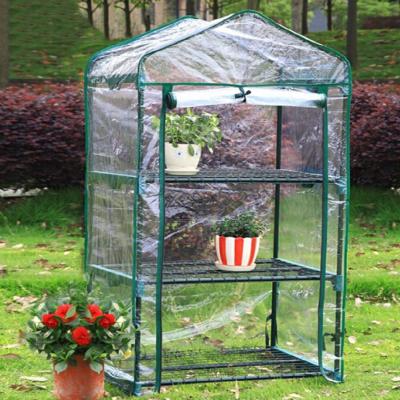 China PVC Cover Sustainable Garden Green Mini 3 Tier Amazon Greenhouse for sale