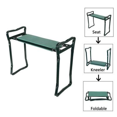 China High Quality Easy Garden Outdoor Metal Bench Folding Multifunctional Kneeler Seat with EVA Foam Pad for sale