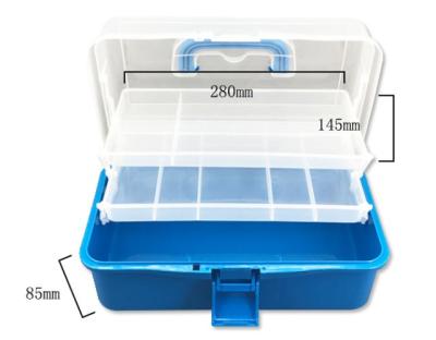 China Hardware Tools Plastic Adjustable Push Single Duty Plastic Storage Hardware Toolbox Tool Box With Handle for sale