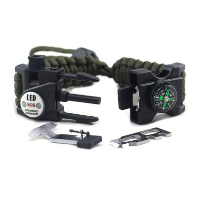 China Small Emak Easy Gift Field Survival Bracelet, Multifunctional Camping Adjustable Survival Equipment Paracord Bracelet for sale