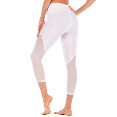 China Women Fitness Breathable Leggings Wholesale Custom Made Mesh Patchwork Sport Yoga Pants Activewear Gym Tights for sale