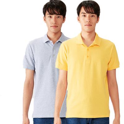 China Wholesale Custom Logo 6800 Short Sleeve 100% Cotton Natural Golf Shirt Anti Shrink Plus Size Mens Mens Blank Polo T-Shirts With Your Design for sale