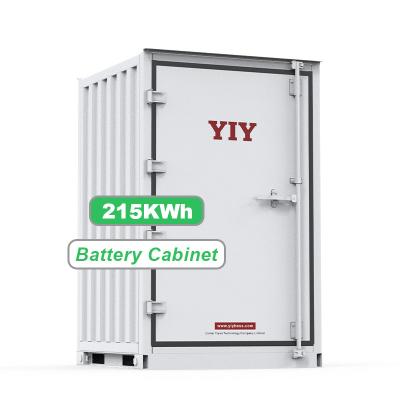 China Industrial and Commercial Outdoor Containerized Battery Storage System 215kwh Battery Solar Power Energy Storage Cabinet for sale