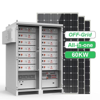 China Commercial Solar Panel System On-grid / Off Grid 30kW 60kw 100kw 80kwh 150kWh Commercial Battery Energy Storage System For Industry for sale